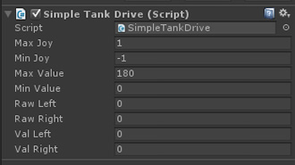 Tank Drive in Editor